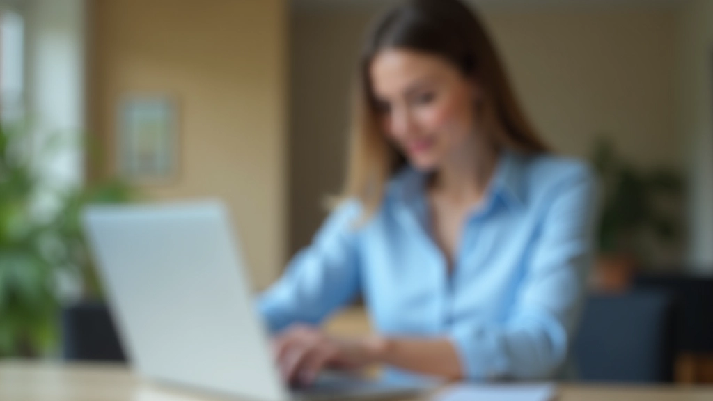 Personne consultant un ordinateur portable pour accéder au portail impôts.gouv.fr, environnement de travail moderne